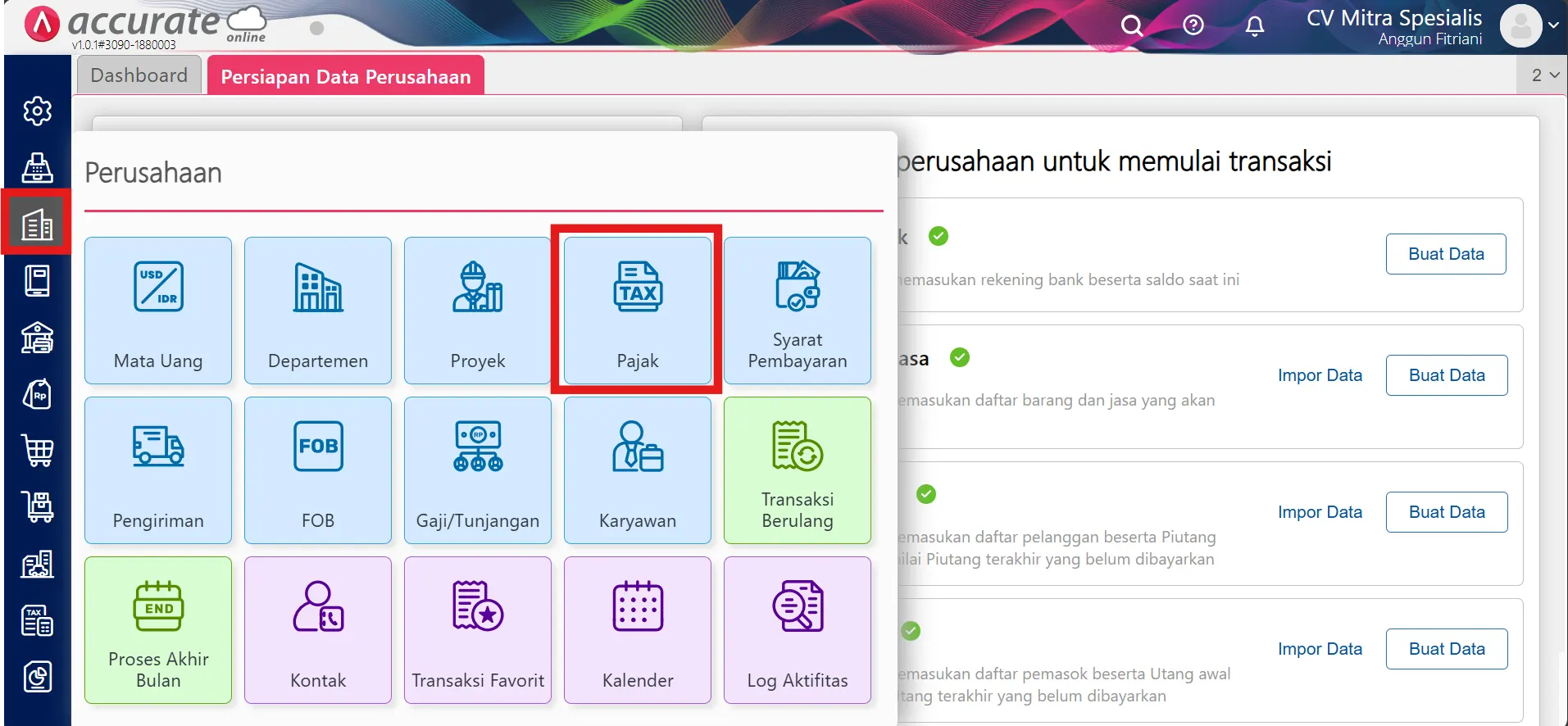 mencatat penjualan pph 22